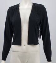 Jessica Howard Womens Party Illusion Jacket,Size 6/Black