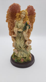 Set of 2 8in Resin Garden Angel Figurines