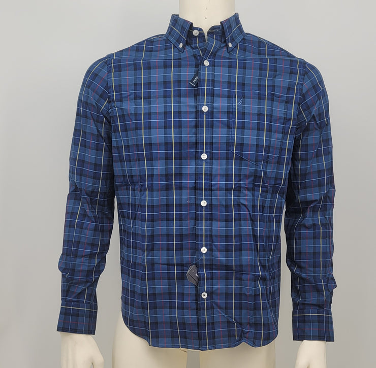 Nautica Mens Classic Fit Plaid Button up Shirt, Choose Sz/Color