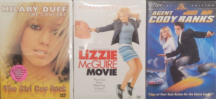 Hillary Duff DVD 3 Pack: The Concert, Lizzie McGuire Movie, Agent Cody Banks