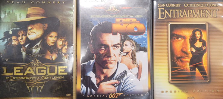 Sean Connery DVD Combo: League of Extraordinary Gentlemen, Entrapment, Dr No