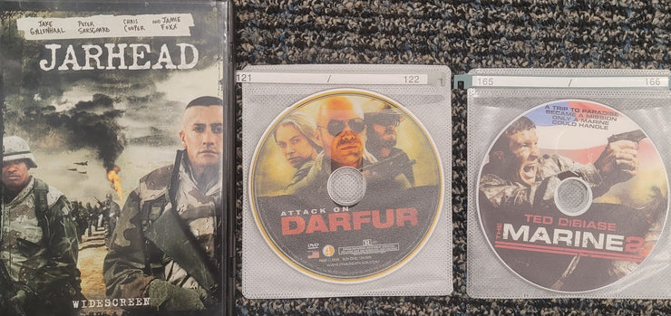 War Movie 3 Piece DVD Combo: Marine 2, Attack on Darfur, Jarhead