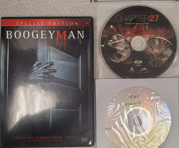 Horror DVD Movie Triple Play: Boogeyman, Chapter 27, The Thing