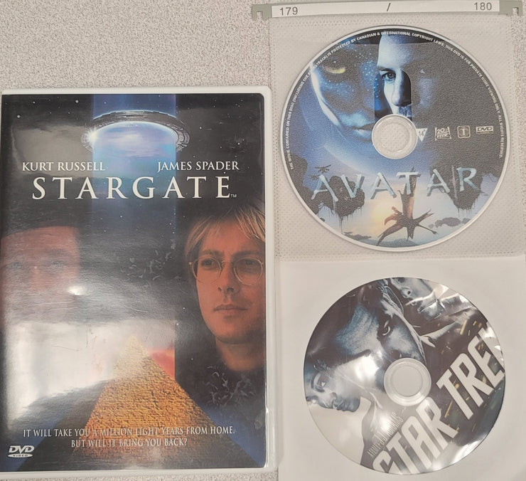 Sci-Fi DVD Movie Triple Play: Star Trek (2009), Stargate, Avatar