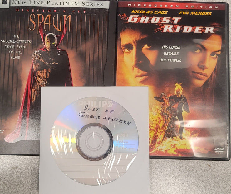 Super Hero DVD Triple Play: Spawn, Best of Green Lantern, Ghost Rider