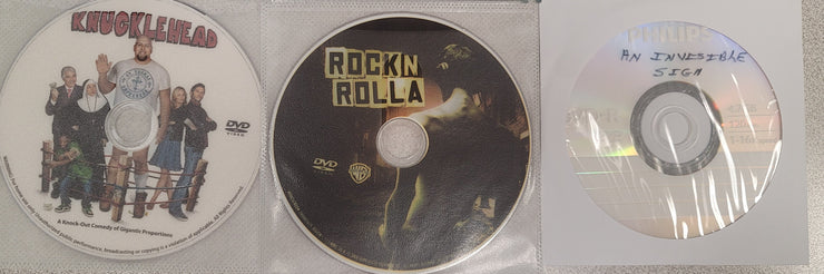 Mixed DVD Triple Play: Knucklehead, An Invisible Sign, Rock N Rolla