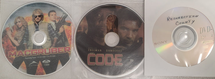 Mixed DVD Triple Play: Macgruber, The Code, Resurrection County