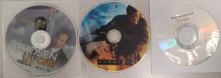 Mixed DVD Triple Play: The Chosen One, Shooter, Assassins Code