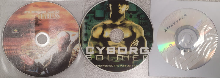 Mixed DVD Triple Play: Fearless, Cyborg Soldier, Zookeeper