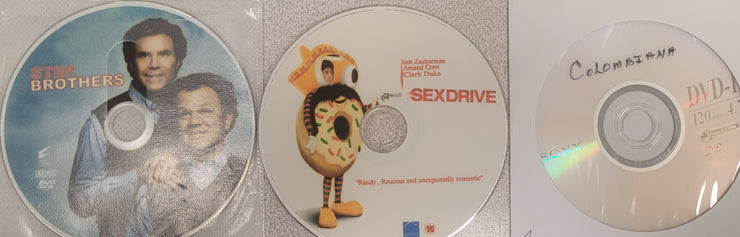 Mixed DVD Triple Play: Step Brothers, Sexdrive, Columbiana