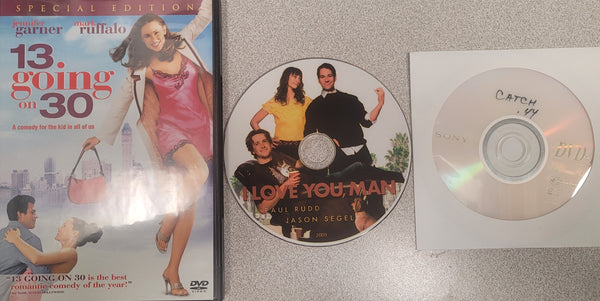 Mixed DVD Triple Play: I Love You Man, 13 Going on 30, Catch .44