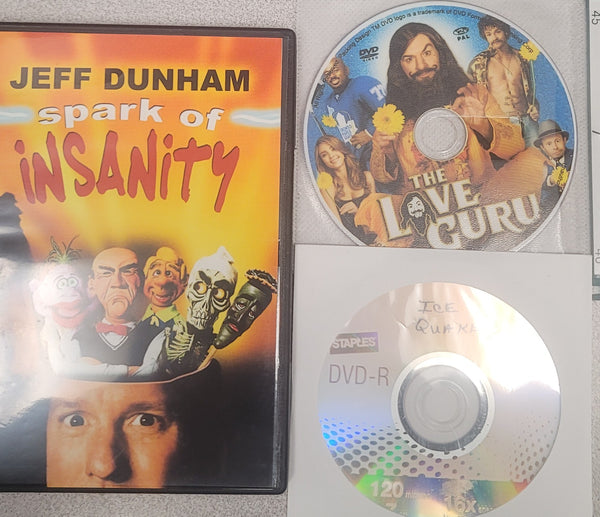 Mixed DVD Triple Play: Spark of Insanity, Love Guru, Ice Quake