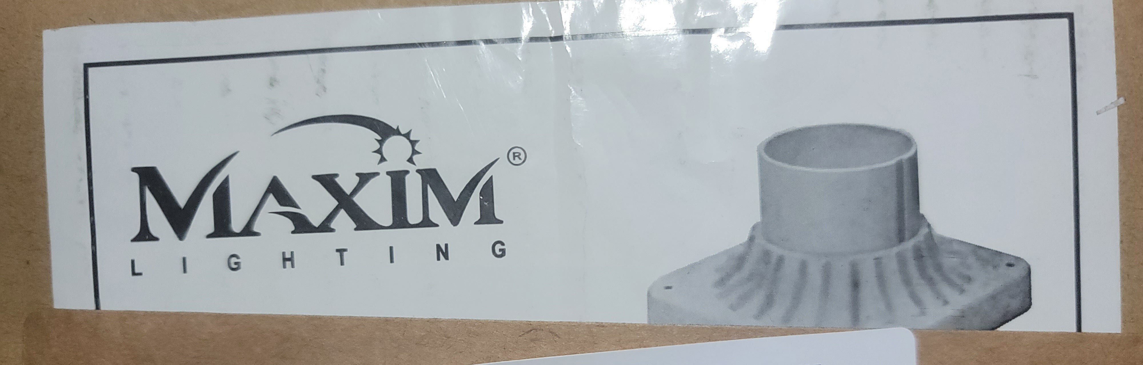 Maxim Lighting 2001WT Pier Mount, White