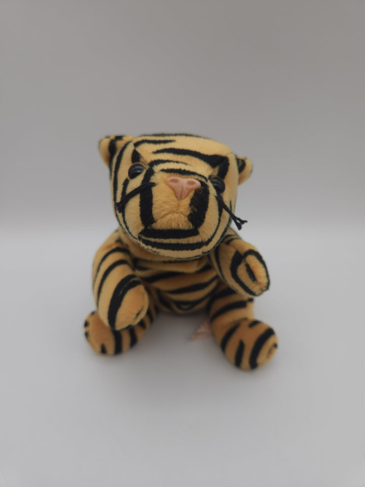 TY Beanie Babies Baby STRIPES the BENGAL TIGER Cat PVC Pellets RETIRED Vintage