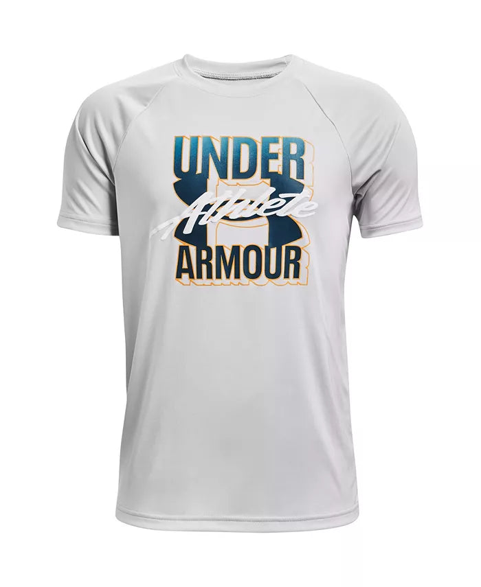 Under Armour Big Boys Tech Athlete Short Sleeve T-shirt Size: Large