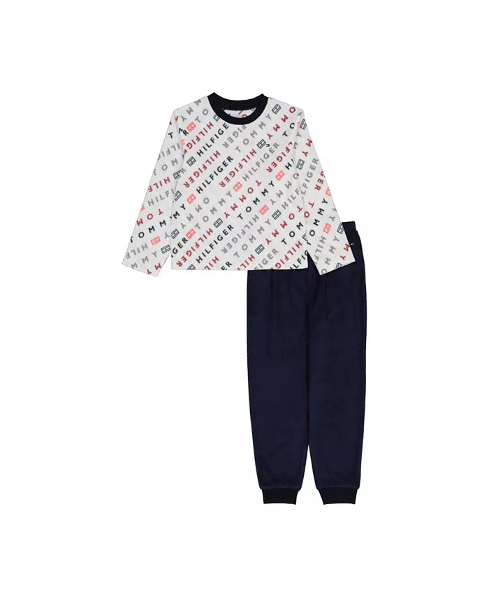 Tommy Hilfiger Big Boys Pajama Set 2 Piece Size M 8 10 Vanessa
