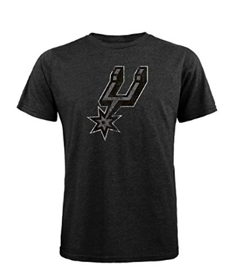 Majestic Athletic NBA San Antonio Spurs Mens Tri Blend Crew Tee