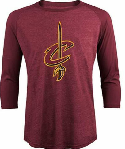 Majestic Threads NBA Cleveland Cavaliers Men's Premium Triblend Raglan Shirt