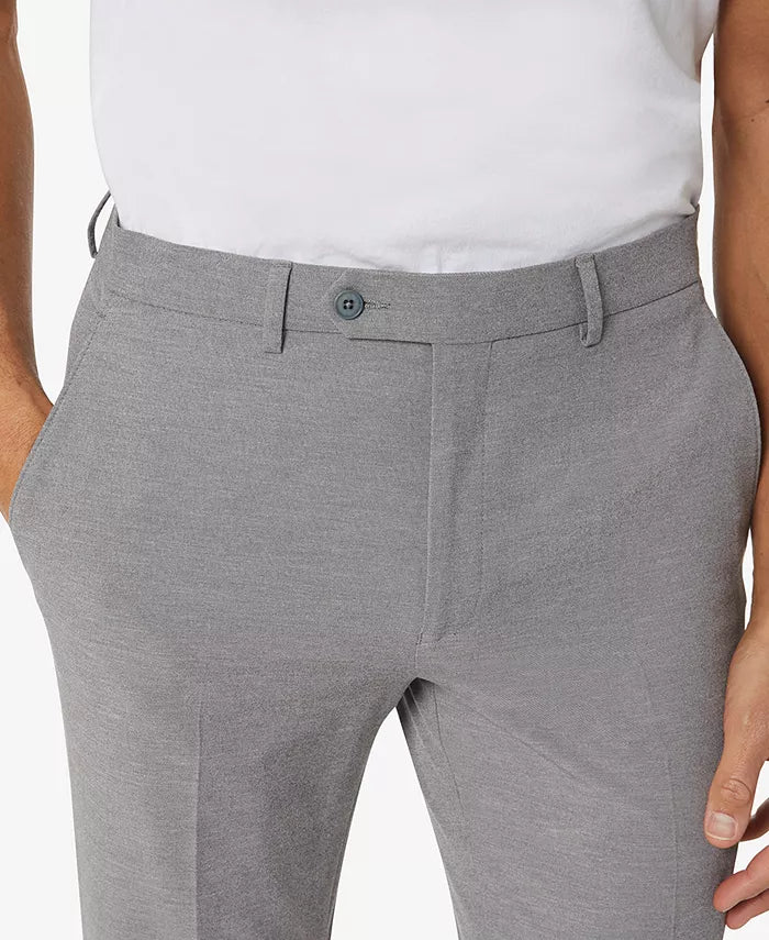 Michael Kors Mens Modern-Fit Stretch Solid Suit Pants