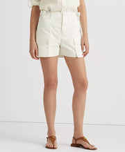 Lauren Ralph Lauren Ladies Twill Cargo Shorts Winter Cream, Size 10