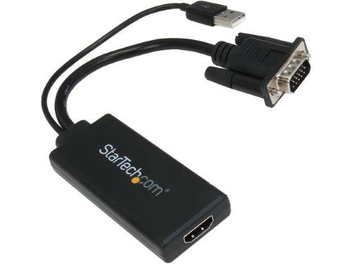 Startech VGA to HDMI Adapter with USB Audio & Pow, VGA2HDU