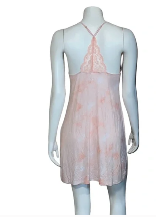 Inc International Concepts Lace-Back Printed Knit Chemise Nightgown