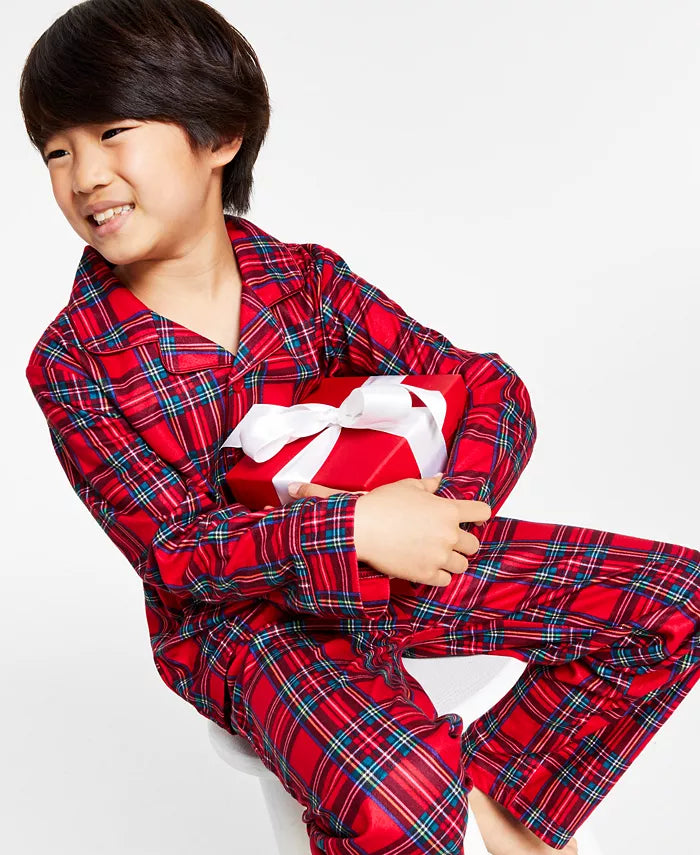 Matching Family Pajamas Kids Brinkley Plaid Pajama Set