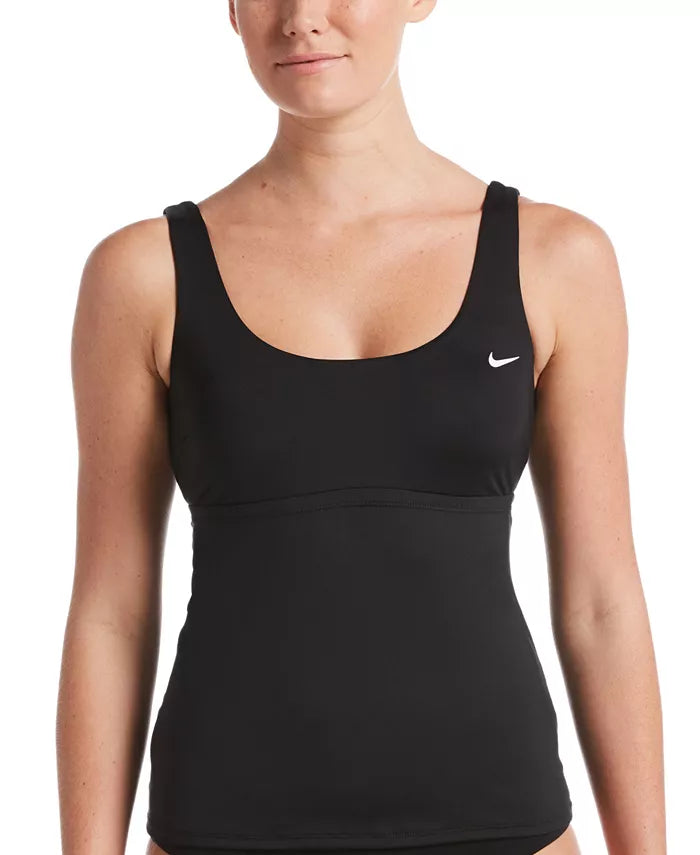 Nike Womens Black Essential Tankini Top, Size Small