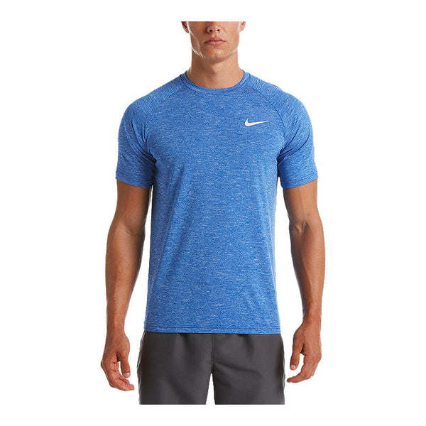 Nike Mens Heather Short Sleeve Rash Guard, Size Medium