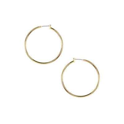 Anne Klein Gold-Tone Large Hoop Earrings
