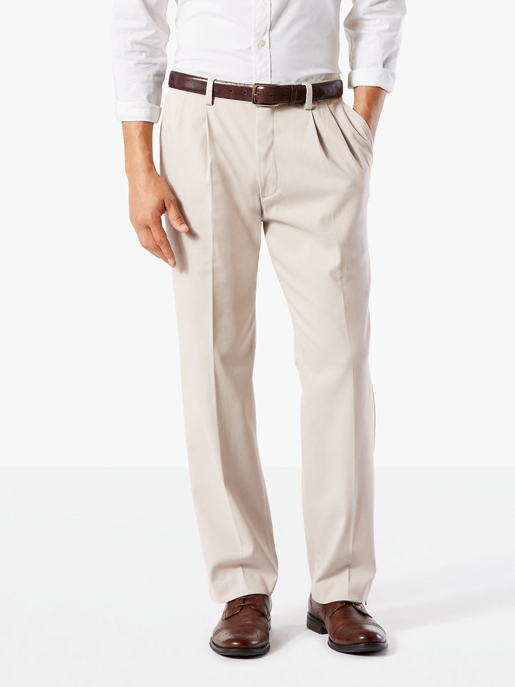 Dockers Easy Khaki With Stretch Mens Classic Fit Pleated Pant, 36X32