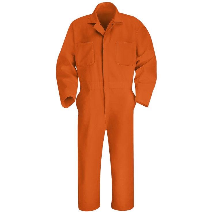 Red Kap Men’s Size 44 Orange Twill Action Back Coverall