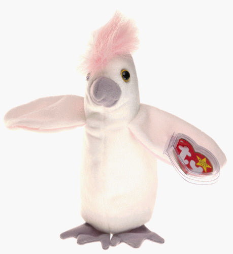 Ty Beanie Babies “Kuku” The Cockatoo. -628Rare, Vintage and Mint!