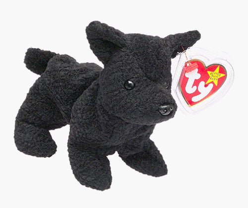 Ty Beanie Baby Scottie Scottish Terrier 6.5 Plush Dog PVC Pellets 1996 W/Tag