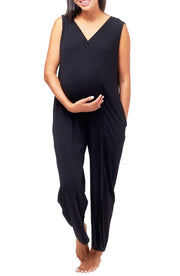Nom Maternity Everyday Nursing Friendly Jumpsuit, Size Large