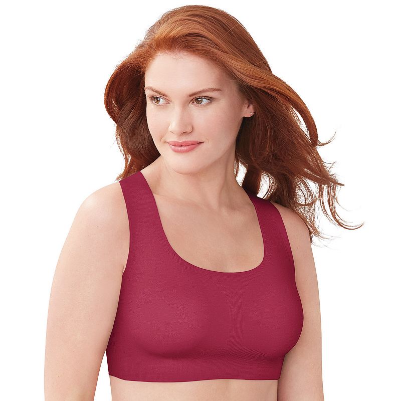 Bali Comfort Revolution Easylite Wirefree Bra, Red, Size Small