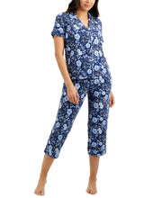 Charter Club Short Sleeve Top and Capri Pants Pajama Set, Size Medium