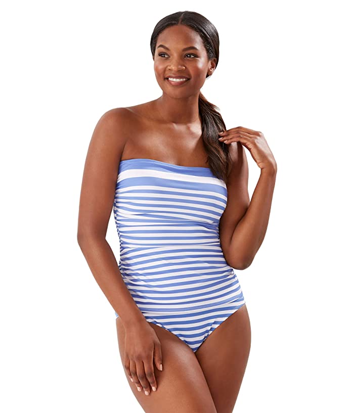 Tommy Bahama Breaker Bay Striped Bandeau Tankini Top