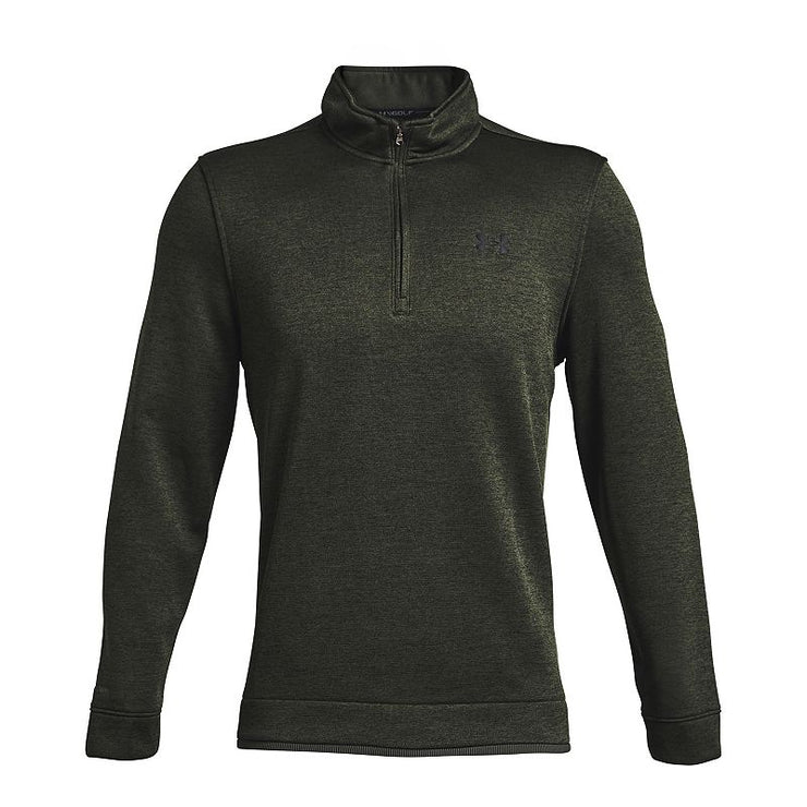 Under Armour Mens Quarter-Zip Sweater, Green, Size Small