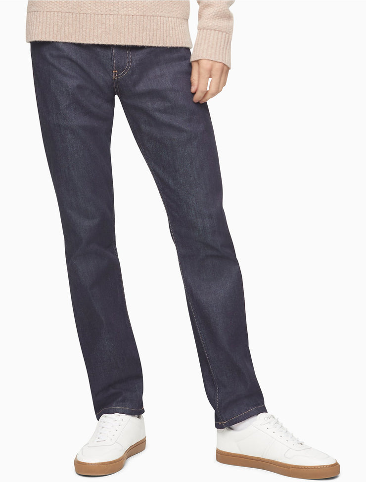 Calvin Klein Mens Slim-Straight-Fit Organic Jeans, Size 32X32