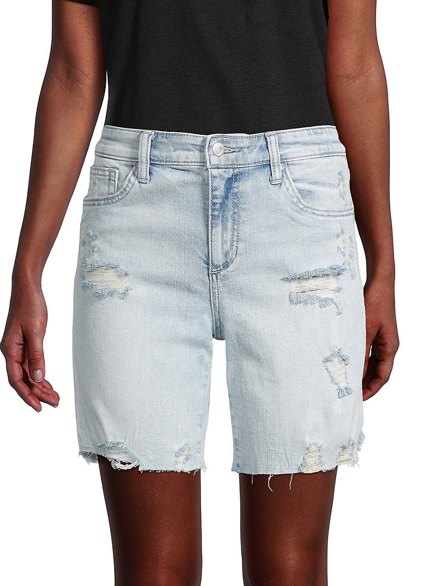 Joes Jeans Womens Distressed Denim Shorts - Commerce - Size 27 (4)