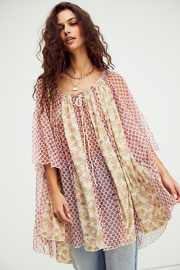 Free People Sunshine Combo Because I Love You Top, Size Small