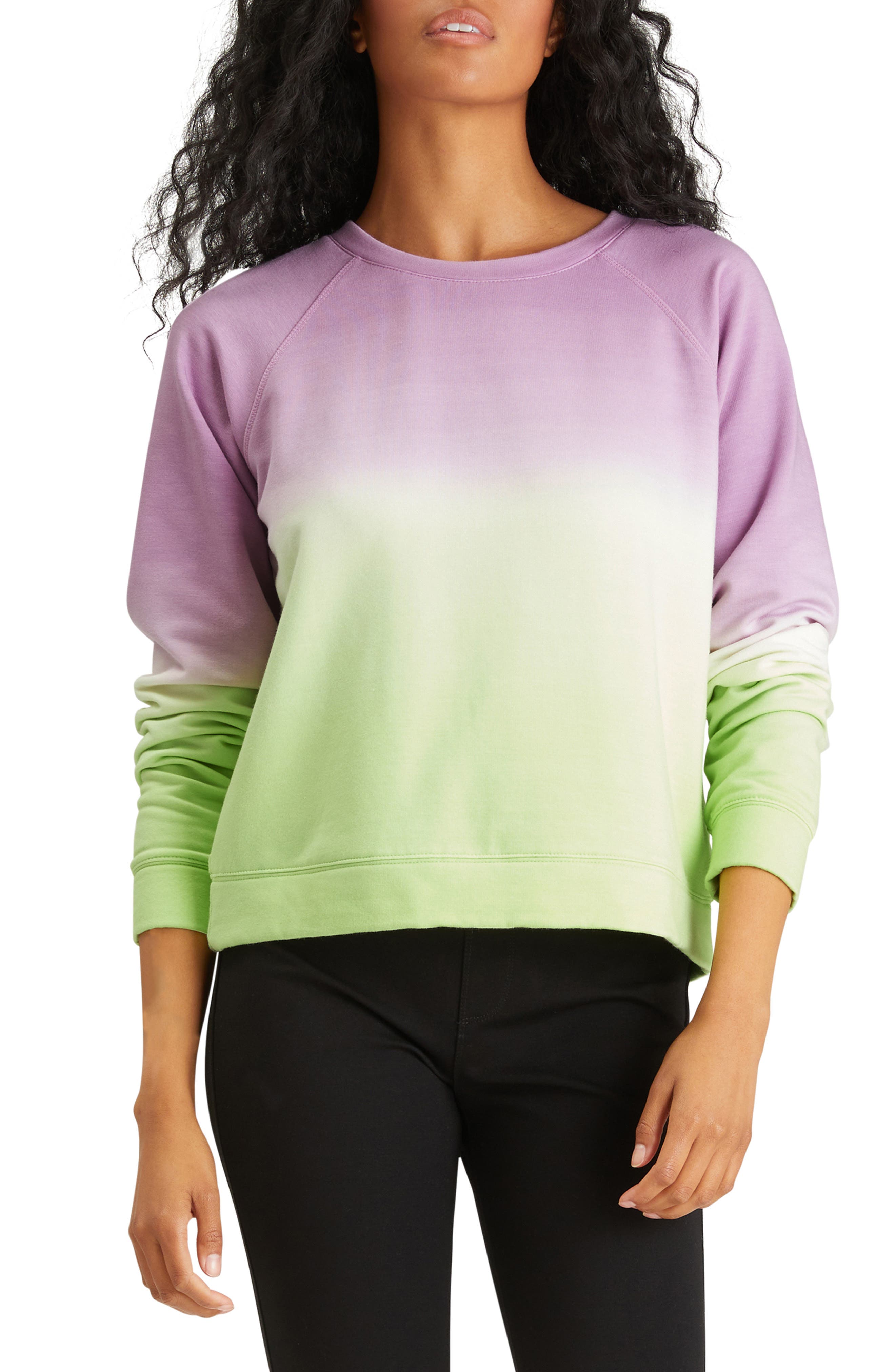 Sanctuary Happy Days Ombre Raglan Sweatshirt