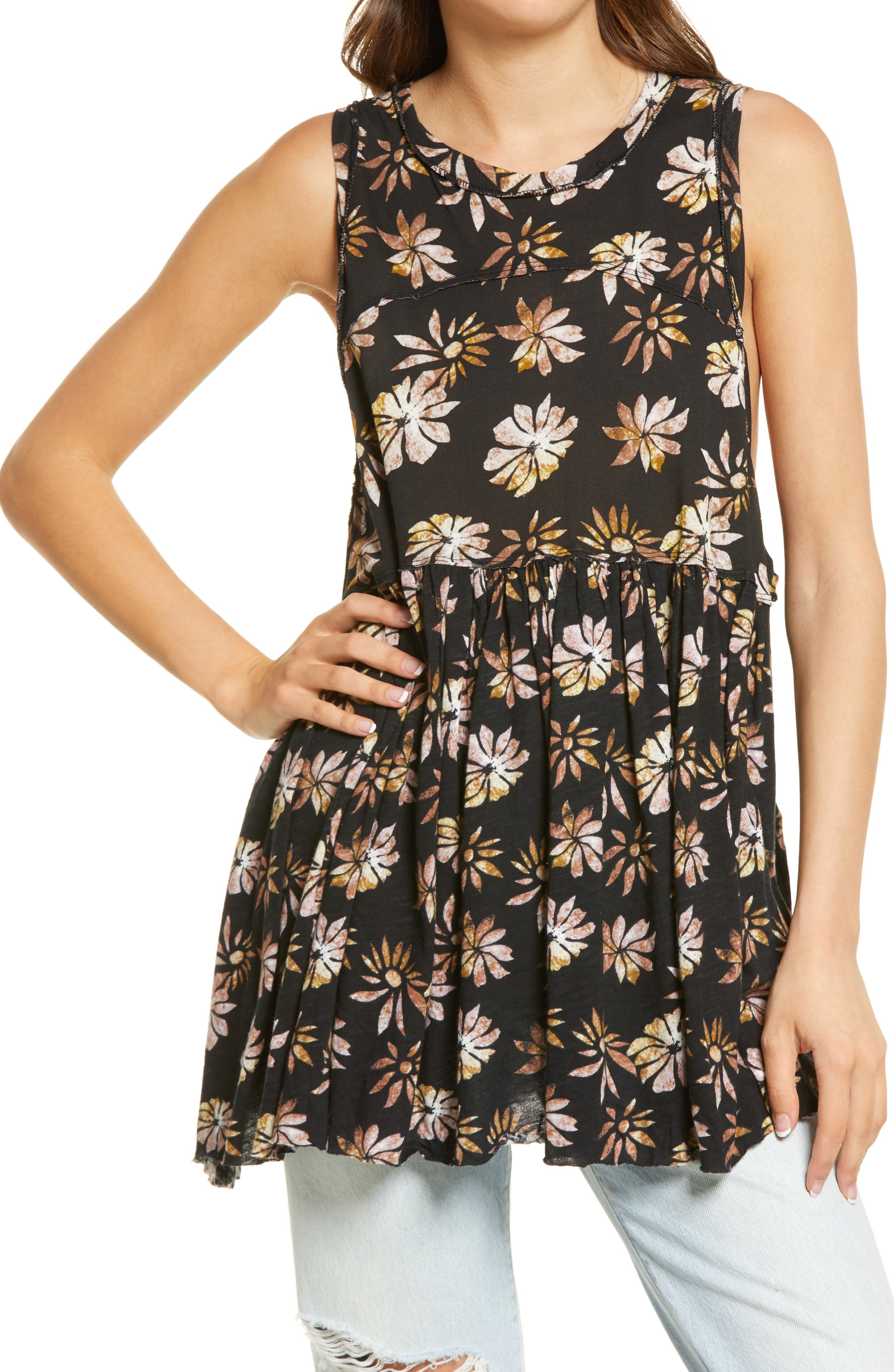 Free People Womens Madison Print Tank Dress