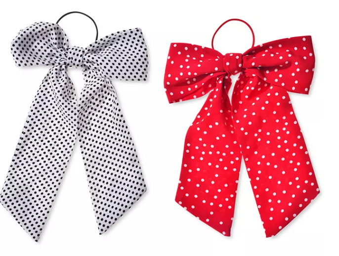 Inc International Concepts 2-PC. Polka Dot Bow Ponytail Holder Set