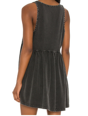 Free People Womens Brooke Tunic Dress, Size X-Small – Black