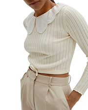 Musier Bib Collar Sweater, Size 34