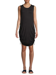 DKNY Cinch Cover-Up Dress – Black, Size Medium