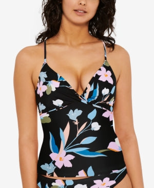 Hula Honey Hula Honey Juniors Luna Floral Strappy Tankini Top