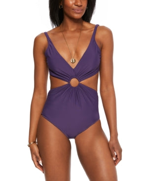 Bar III Ring Monokini One-Piece Swimsuit, Size Small